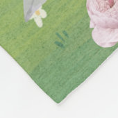 MEISJE ANIME, MET BLOEMEN FLEECE DEKEN (Hoek)