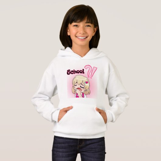 Meisje anime sweatshirt (Voorkant volledig)