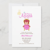 Meisje AQIQAH Baby Shower Verjaardag Prinses Thema Kaart (Voorkant)