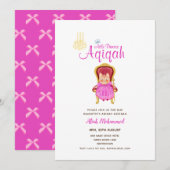 Meisje AQIQAH Baby Shower Verjaardag Prinses Thema Kaart (Voorkant / Achterkant)