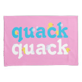 Meisje Aquarel Rubber Eend Kussensloop Set (Voorkant-Rechts)