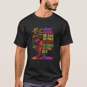 Meisje Augustus Ze speelt en beest Augustus T-shirt