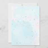 Meisje auto rijden door Baby shower Kaart (Achterkant)