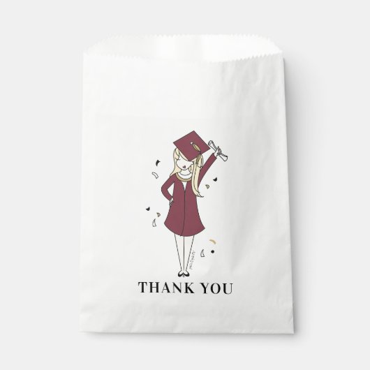  meisje Avatar | Afstuderen van de middelbare scho Bedankzakje (Voorkant)