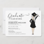  meisje Avatar | Afstuderen van de middelbare scho Kaart (Voorkant)