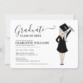  meisje Avatar | Afstuderen van de middelbare scho Kaart