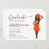  meisje Avatar | Afstuderen van de middelbare scho Kaart (Voorkant / Achterkant)