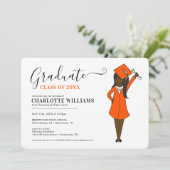  meisje Avatar | Afstuderen van de middelbare scho Kaart (Staand voorkant)