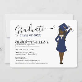  meisje Avatar | Afstuderen van de middelbare scho Kaart