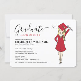  meisje Avatar | Afstuderen van de middelbare scho Kaart