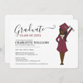  meisje Avatar | Afstuderen van de middelbare scho Kaart (Voorkant / Achterkant)