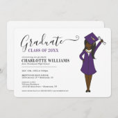  meisje Avatar | Afstuderen van de middelbare scho Kaart (Voorkant / Achterkant)