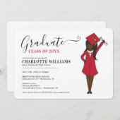  meisje Avatar | Afstuderen van de middelbare scho Kaart (Voorkant / Achterkant)