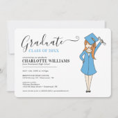  meisje Avatar | Afstuderen van de middelbare scho Kaart (Voorkant)