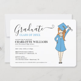  meisje Avatar | Afstuderen van de middelbare scho Kaart