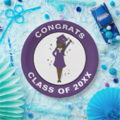  meisje Avatar | Afstuderen van de middelbare scho Papieren Bordje (Feest)