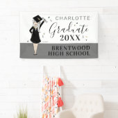  meisje Avatar | Afstuderen van de middelbare scho Spandoek (Insitu)