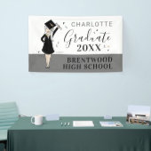  meisje Avatar | Afstuderen van de middelbare scho Spandoek (Beurs)