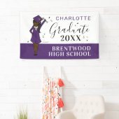  meisje Avatar | Afstuderen van de middelbare scho Spandoek (Insitu)