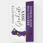  meisje Avatar | Afstuderen van de middelbare scho Spandoek (Verticaal)