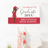  meisje Avatar | Afstuderen van de middelbare scho Spandoek (Insitu)