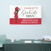  meisje Avatar | Afstuderen van de middelbare scho Spandoek (Beurs)