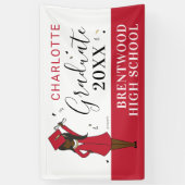  meisje Avatar | Afstuderen van de middelbare scho Spandoek (Verticaal)