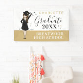  meisje Avatar | Afstuderen van de middelbare scho Spandoek (Insitu)