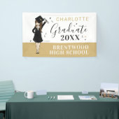  meisje Avatar | Afstuderen van de middelbare scho Spandoek (Beurs)