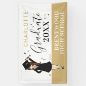  meisje Avatar | Afstuderen van de middelbare scho Spandoek (Verticaal)