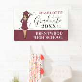  meisje Avatar | Afstuderen van de middelbare scho Spandoek (Insitu)