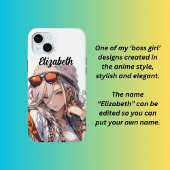 Meisje baas, anime stijl Case-Mate iPhone case