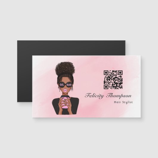 Meisje Baas QR Code (Voorkant / Achterkant)