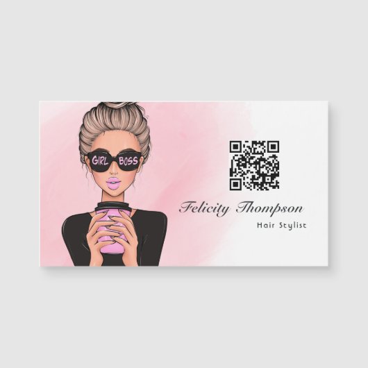 Meisje Baas QR-code (Voorkant)