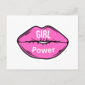 Meisje Baas Roze Zwarte Hiel Feestdagenkaart (Voorkant)