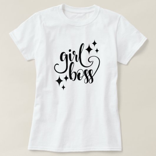 Meisje Baas T-Shirt (Design voorkant)