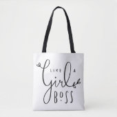 Meisje baas vrouwen lieve dagelijkse canvas tas (Voorkant)