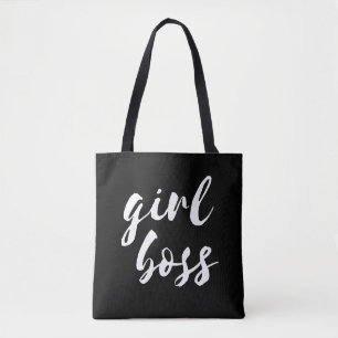 Meisje baas zwarte canvas tas