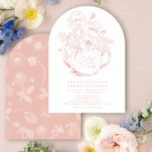 Meisje Baby brouwt  roze bloemendouche