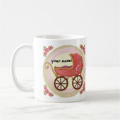 Meisje Baby Buggy Koffiemok (Links)