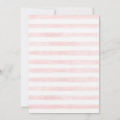 Meisje Baby Bunny 1e Verjaardagsfeestuitnodiging Kaart (Achterkant)