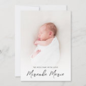 Meisje Baby Eenvoudige Overlay Tekst Pasgeboren Fo (Voorkant)