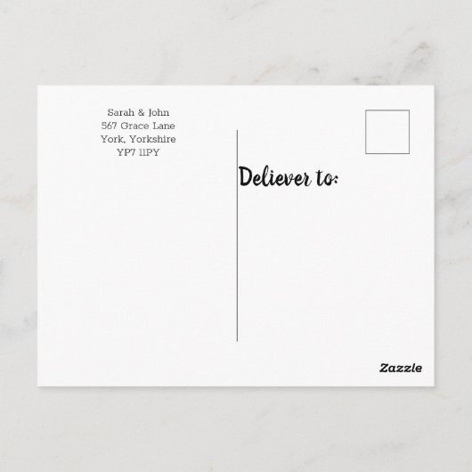 Meisje Baby Geboorte Aankondiging Bedankt Briefkaart (Achterkant)