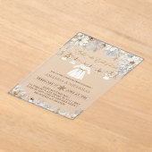 Meisje Baby Het is koud buiten Baby shower Acryl Uitnodigingen (Laagn)