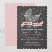 Meisje - Baby Het is koud Buiten Douche Uitnodigin Kaart (Voorkant / Achterkant)