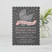 Meisje - Baby Het is koud Buiten Douche Uitnodigin Kaart (Staand voorkant)