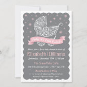 Meisje Baby Het is koud Buiten Douche Uitnodiging (Voorkant)