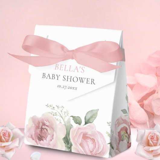 Meisje Baby in Bloom Baby shower Bedankt Bedankdoosjes