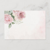 Meisje Baby in Bloom Baby shower Boeken voor Baby Informatiekaartje (Achterkant)