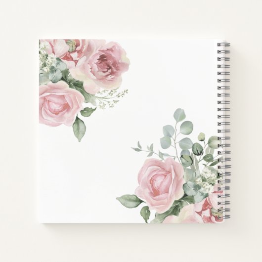 Meisje Baby in Bloom Baby shower Gasten Boek (Achterkant)